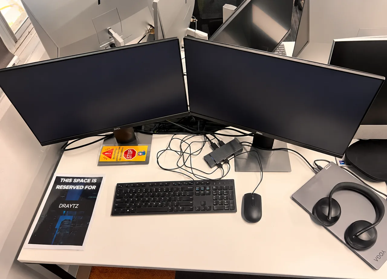Tom’s workspace at QUT Foundry